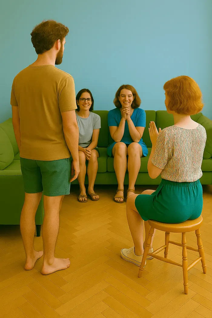 Séance collective de sophrologie en groupe