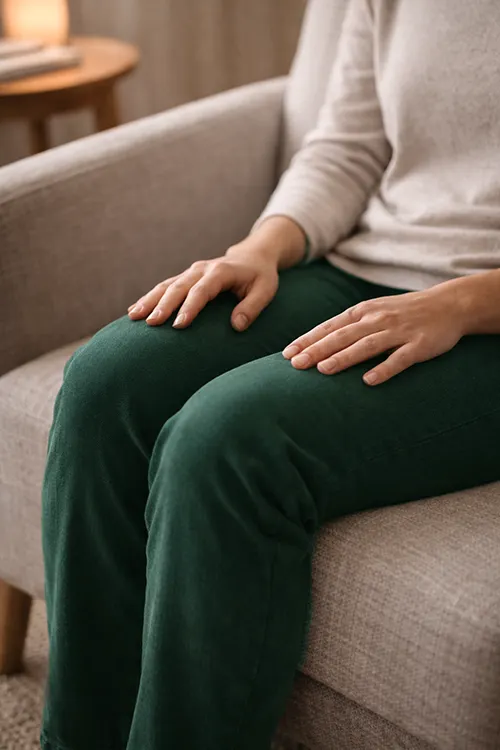 Exercice de respiration et de relaxation pendant une séance de sophrologie